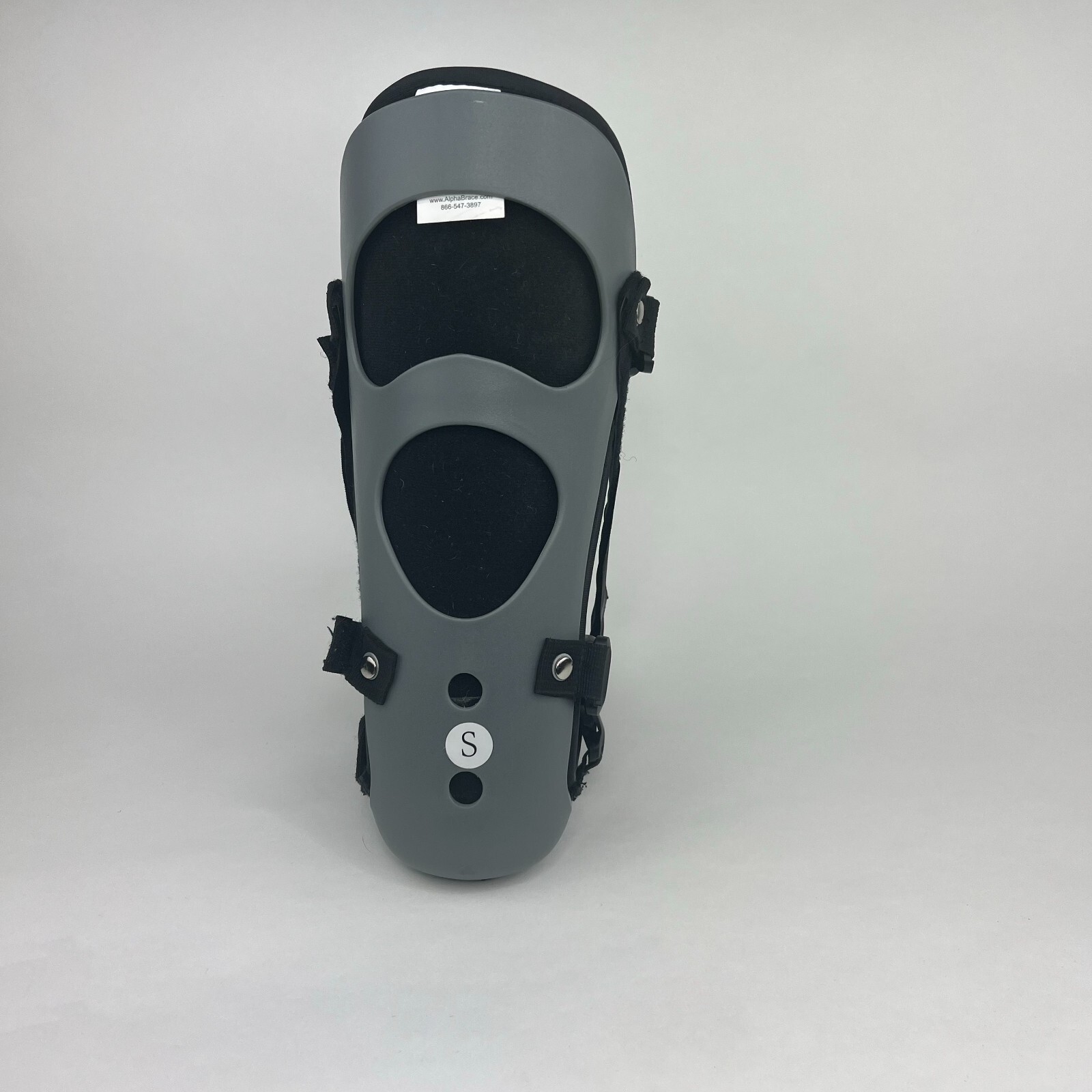 Alpha Medical Plantar Fasciitis Adjustable Night Splint Small Black Padded