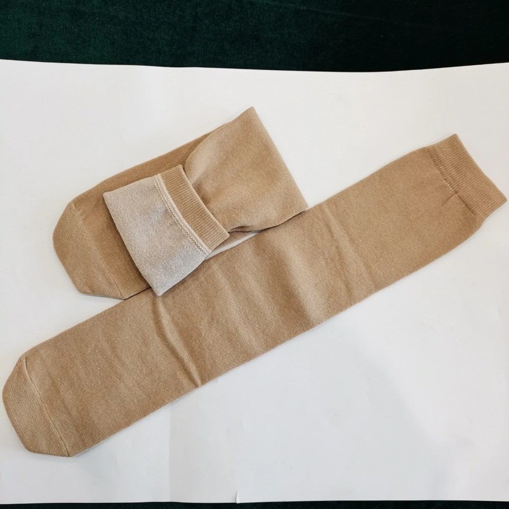Artificial limb leg Thick stump socks Cotton stump sock Beige tone