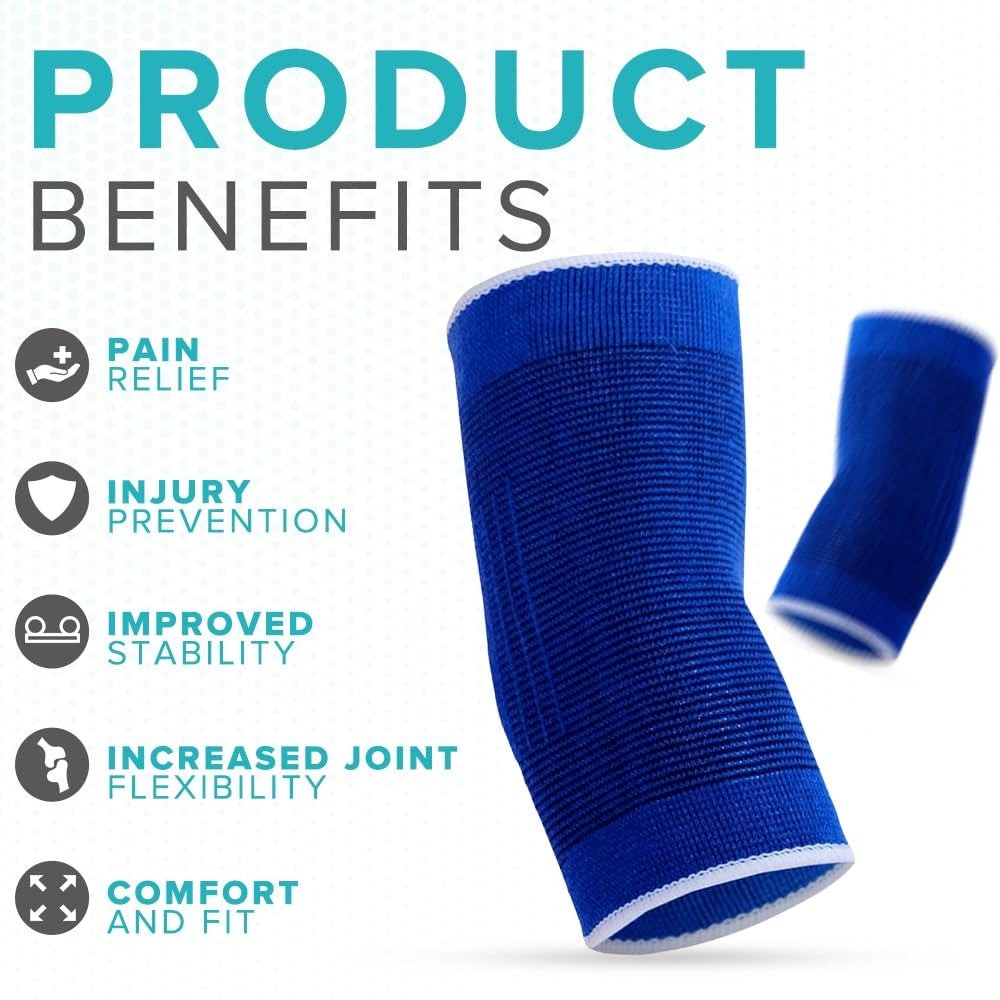 Elbow Sleeve Elastic Compression Brace Tennis Tendinitis Arthritis Strain Relief