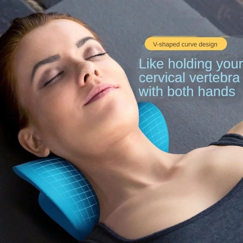 Neck Stretcher Cervical Traction Pillow Relaxer for Neck Shoulder Pain Relief