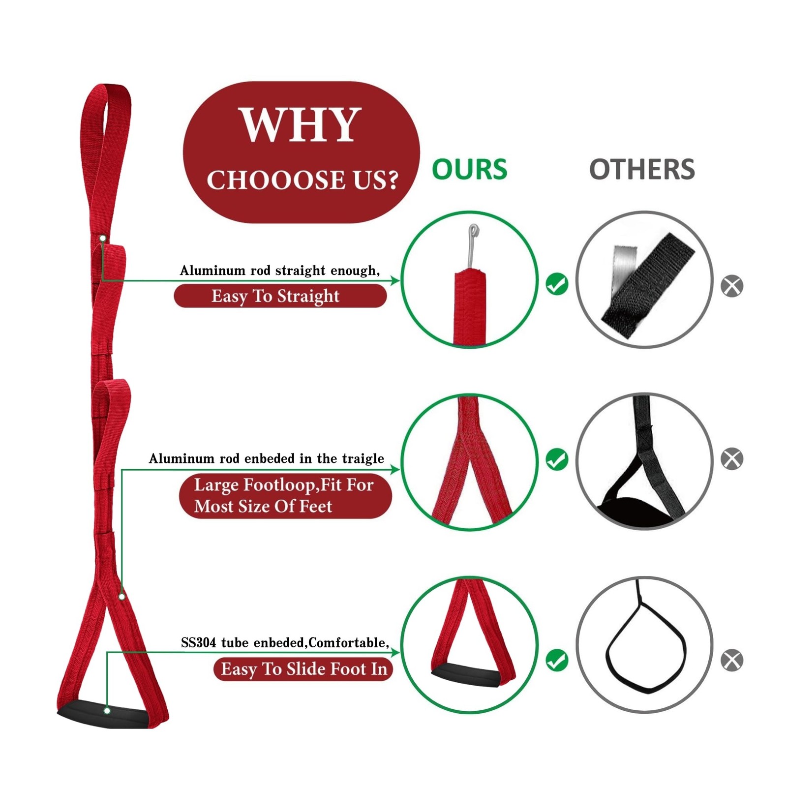 42 Inch Long Leg Lifter,Leg Lifter after Hip Replacement All over with Aluminum