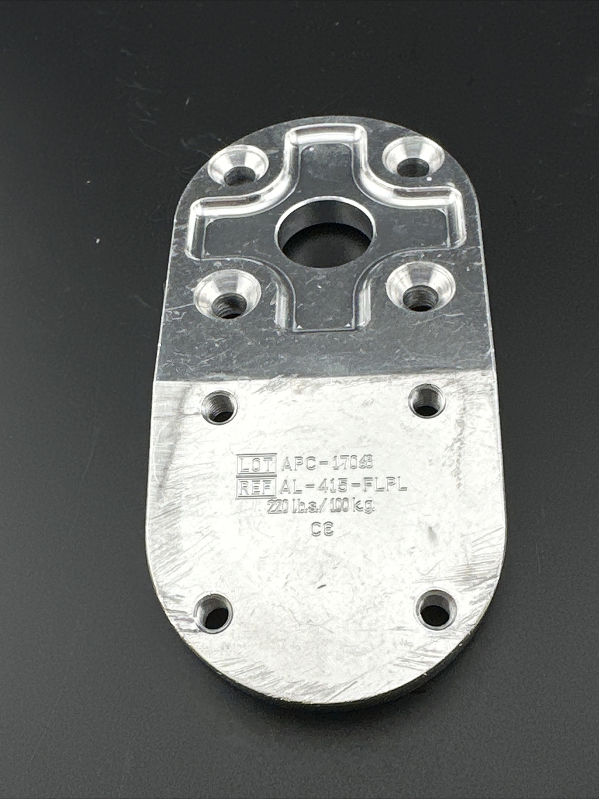 15 Degree Prosthetic Flexion Plate. Prosthetic Component, Part, Adapter