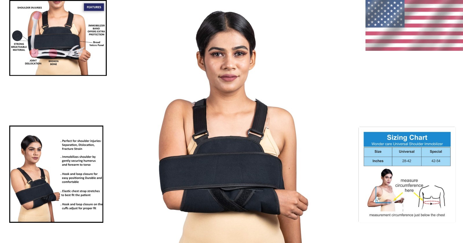 Rotator Cuff Support Brace with Adjustable Fit – Comfortable, Durable & Reliable