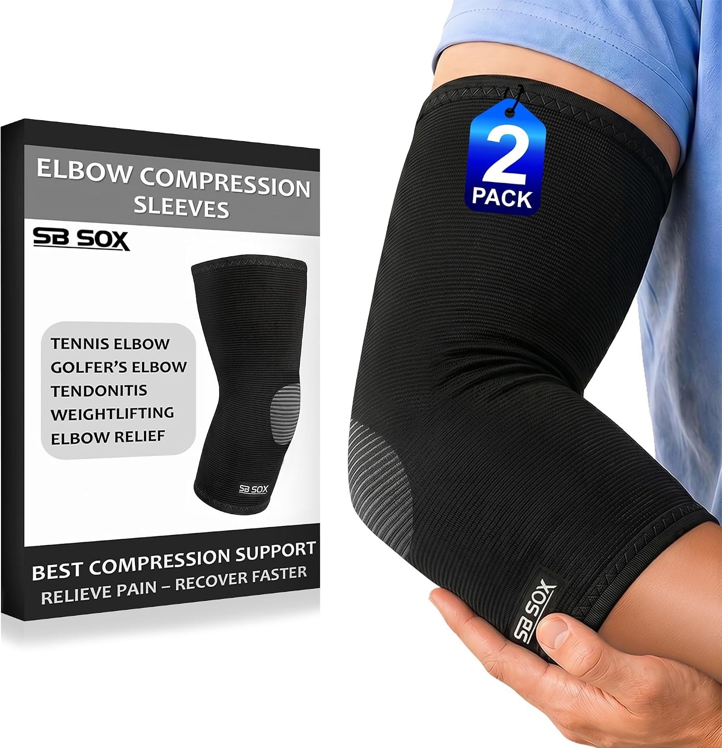 Lightweight Elbow Compression Sleeves – Targeted Support for Athletes & Recovery