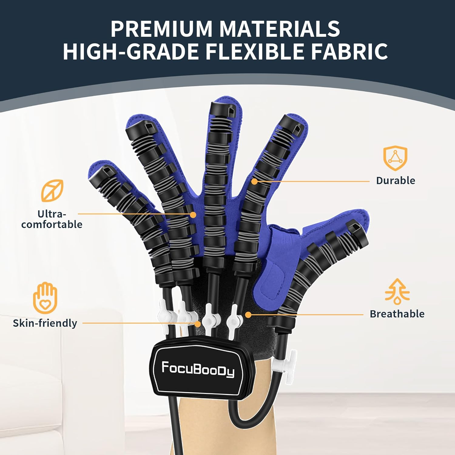 Rehabilitation Robot Gloves for Stroke & Cerebral Palsy – USB Chargeable Left Ha