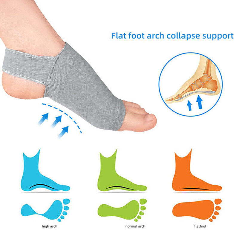 Copper Ankle Brace Compression Sleeve Support Socks Foot Fasciitis Pain Relief
