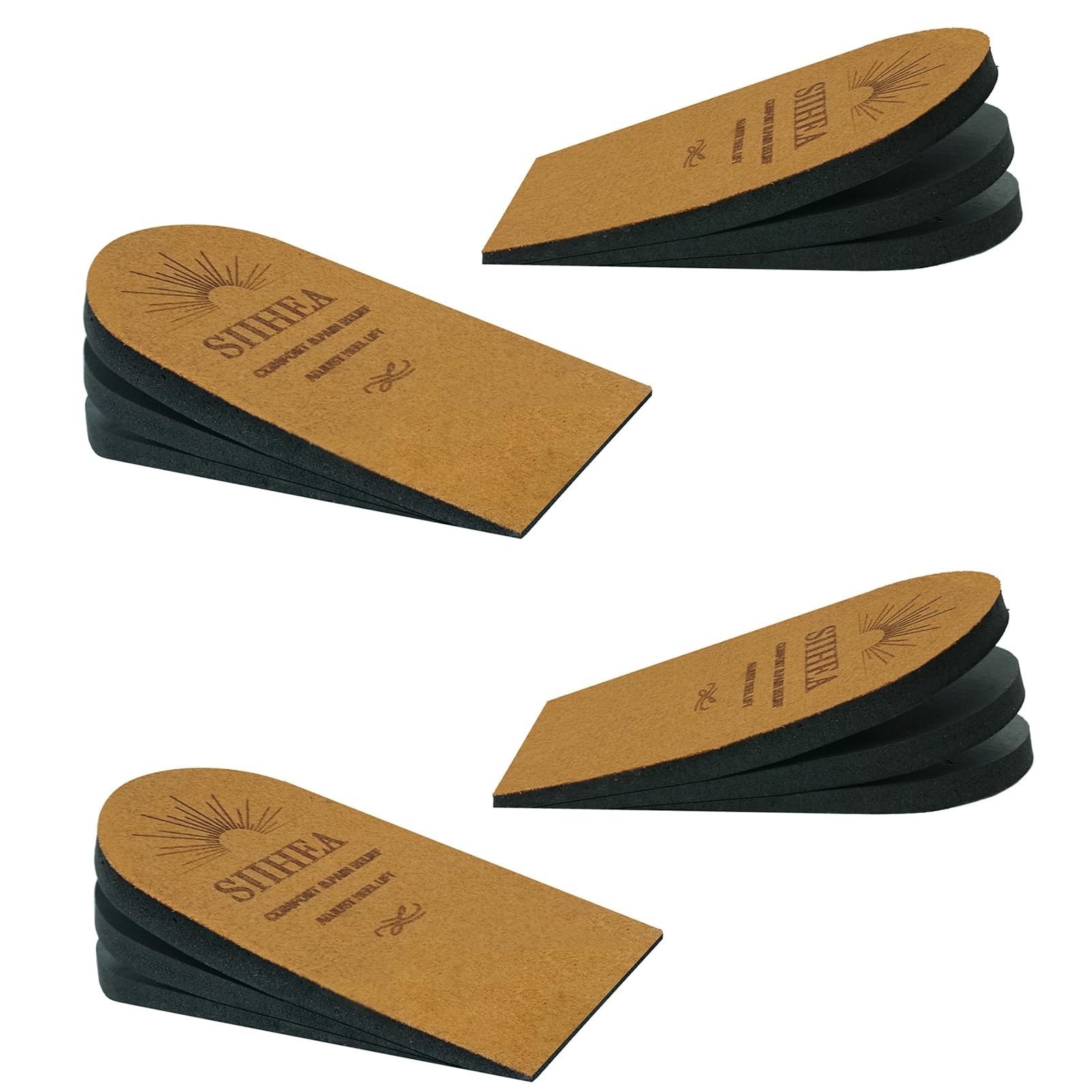 Adjustable Heel Lifts for Shoes – 1/4″ Height Increase Insoles for Pain Relief,