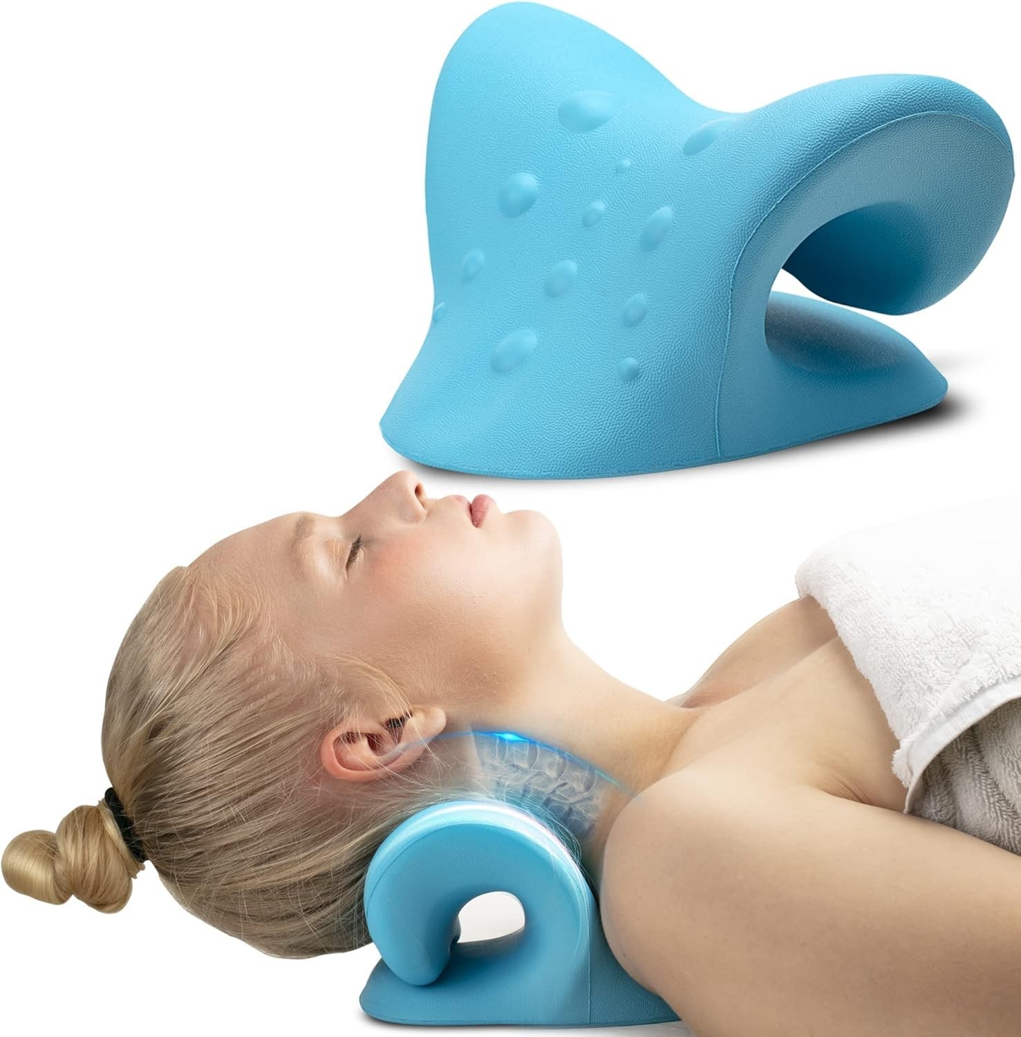 iBWYM Neck Stretcher Cervical Traction Device for Neck and Shoulder Pain Reli…