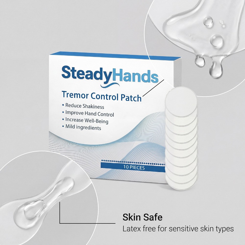 1-3BOX Steadyhands Hand Stabilizer Patch, Tremor Control for Shaky Hands~20%OFF