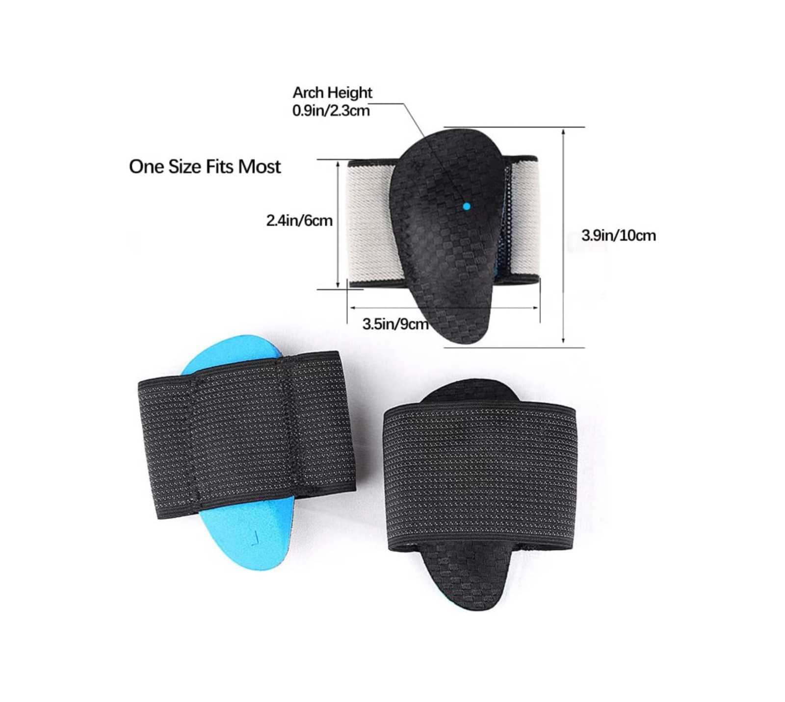 PAIR FOOT ARCH SUPPORT FLAT FEET FALLEN ARCH PLANTAR FASCIITIS INSOLE HEEL PAIN