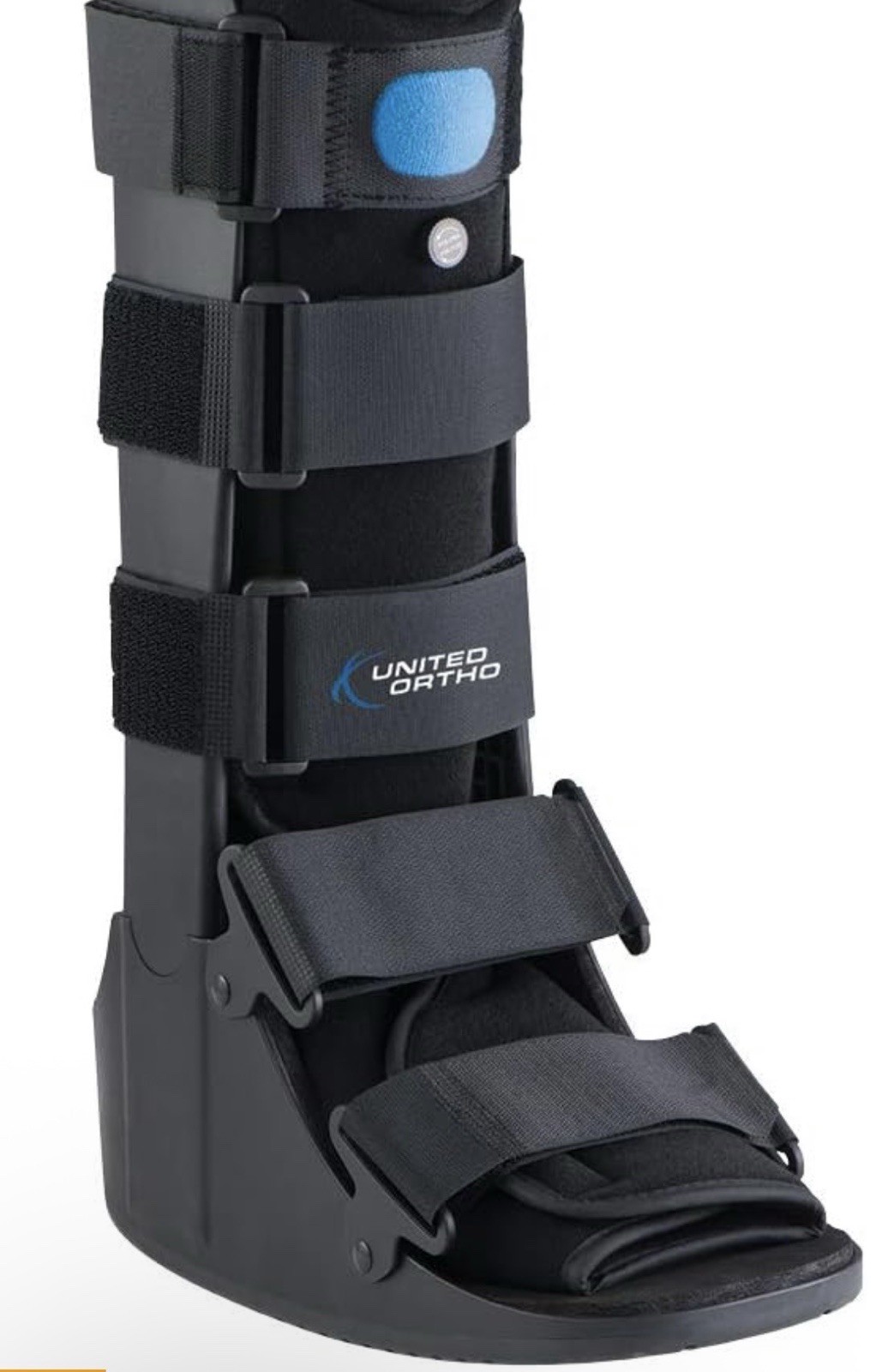 United Ortho Air Cam Walker Fracture Boot, Medium, Black Men 8-11 Woman 9-12