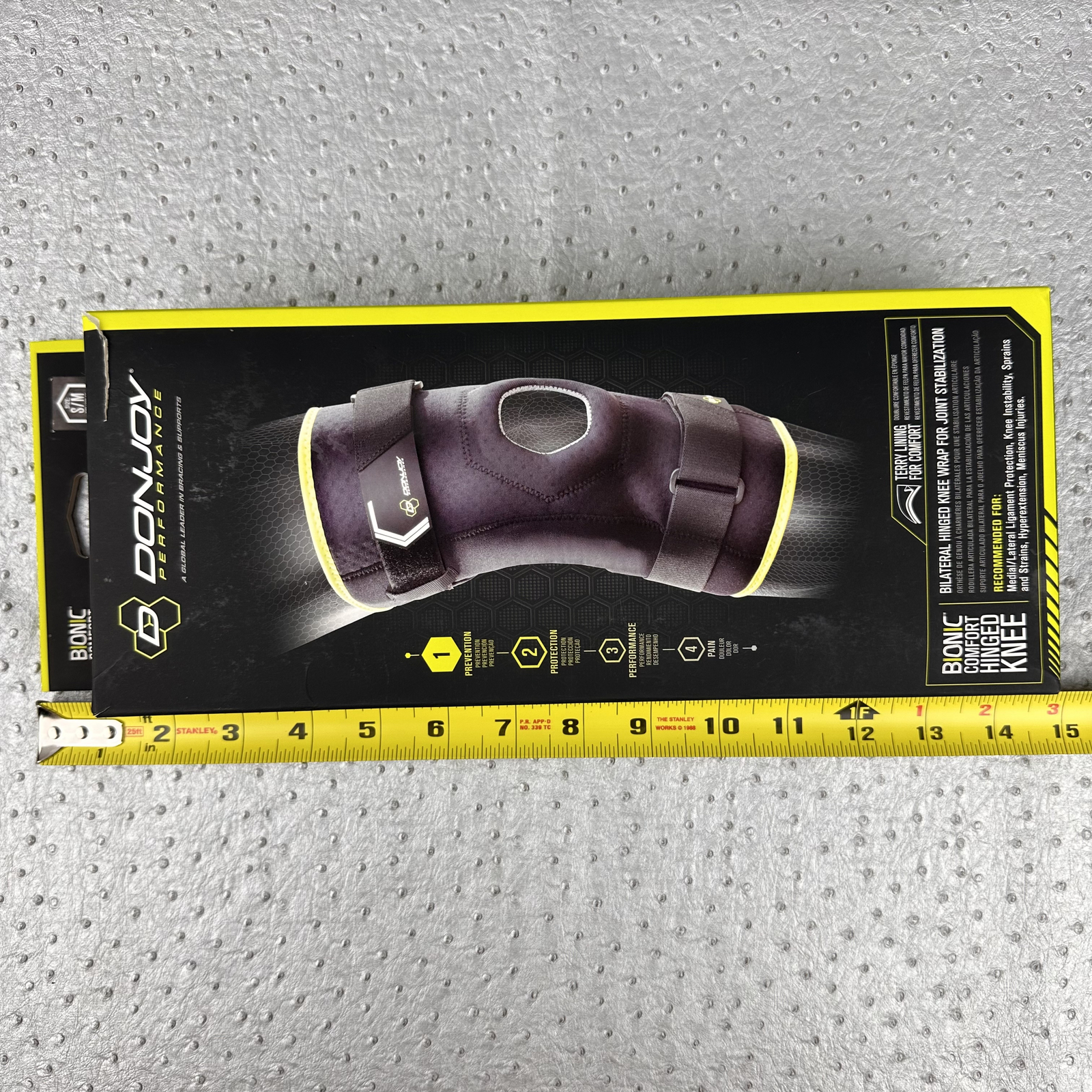 DonJoy Performance Bionic Comfort Hinged Knee Brace S/M Patella Stabilization