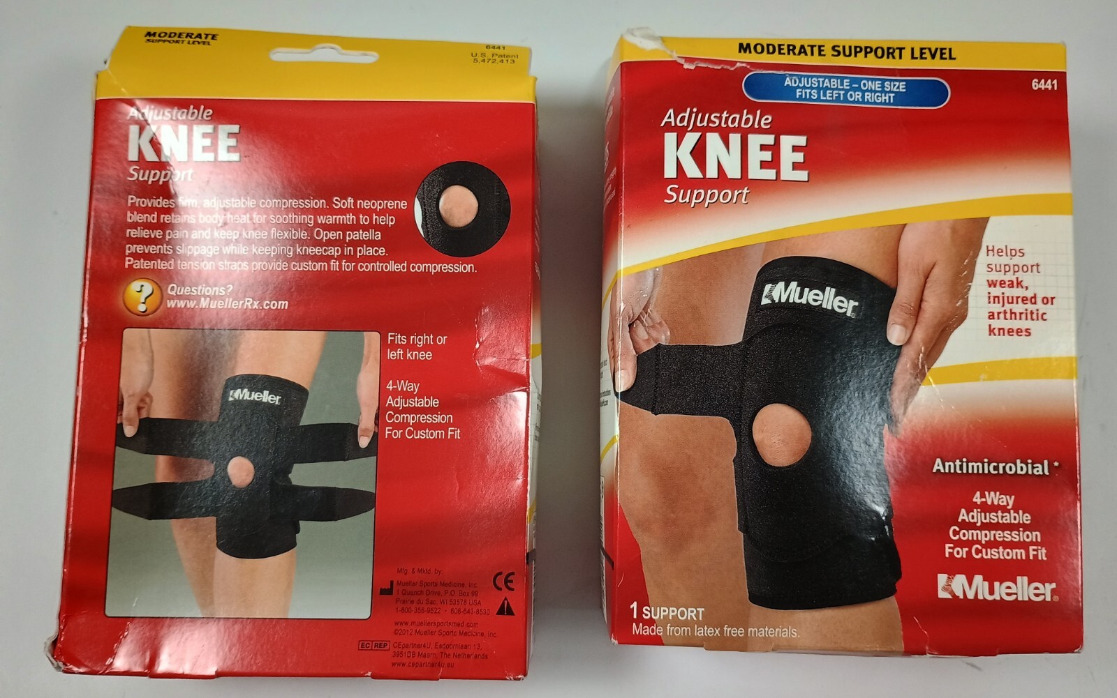 Mueller Sport 6441 Adj. Knee Moderate Support 1 Size Fits Most *NEW *FREE S/H