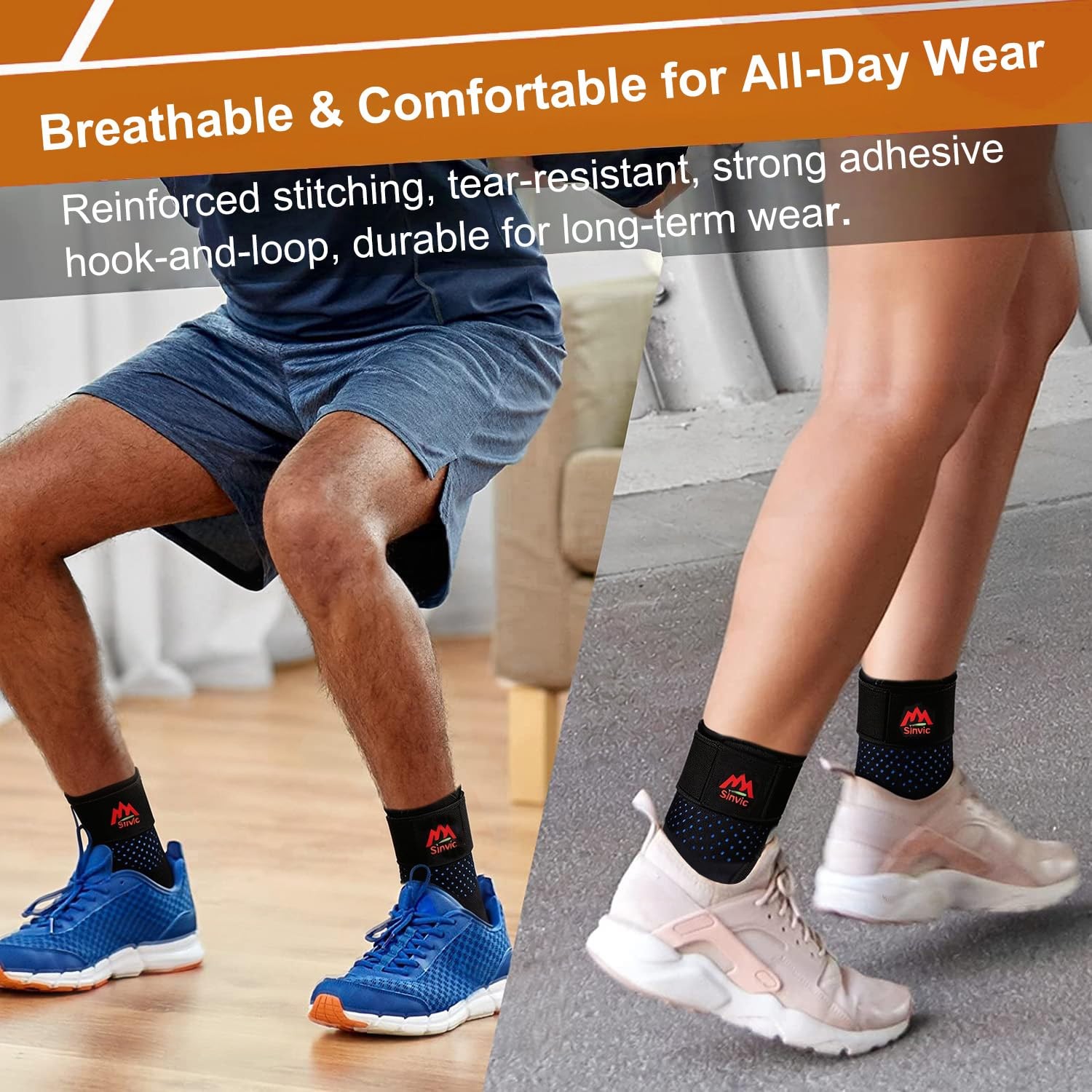 2 PCS Adjustable Ankle Brace Sprained Stabilizes Joints Neoprene Support Run