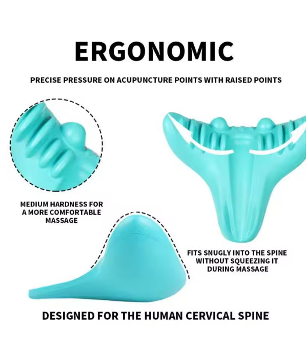 Heated Neck Traction Pillow Cloud Shape Cervical Pain Relief Stretch Massager