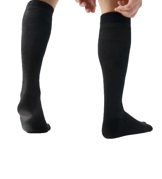 Compression Socks 3 pairs 15-20 mmHg Bamboo Viscose Knee High Unisex L/XL NEW