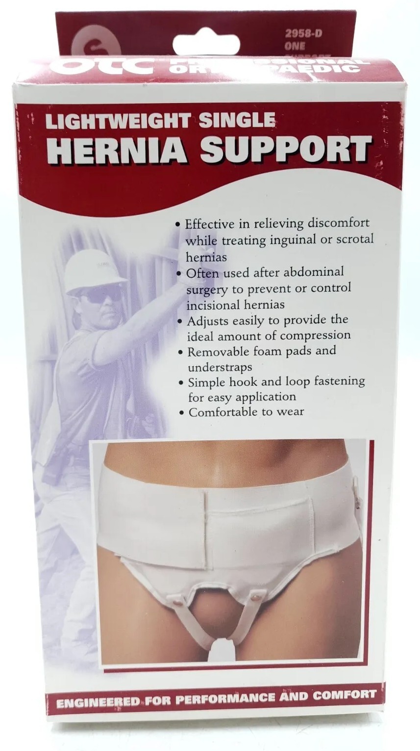 OTC Lightweight Single Bi Lateral Hernia Support 2958D-S Elas DBL Sz S Small