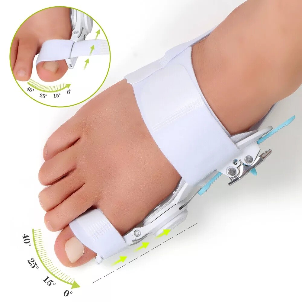 Adjustable Hallux Valgus Corrector Bunion Splint Hummer Toe Straightener Strap
