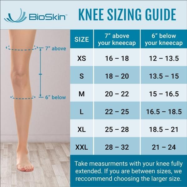 Bio Skin Q Brace Wraparound Knee Brace for Patella Knee Pain Size Small – 51630