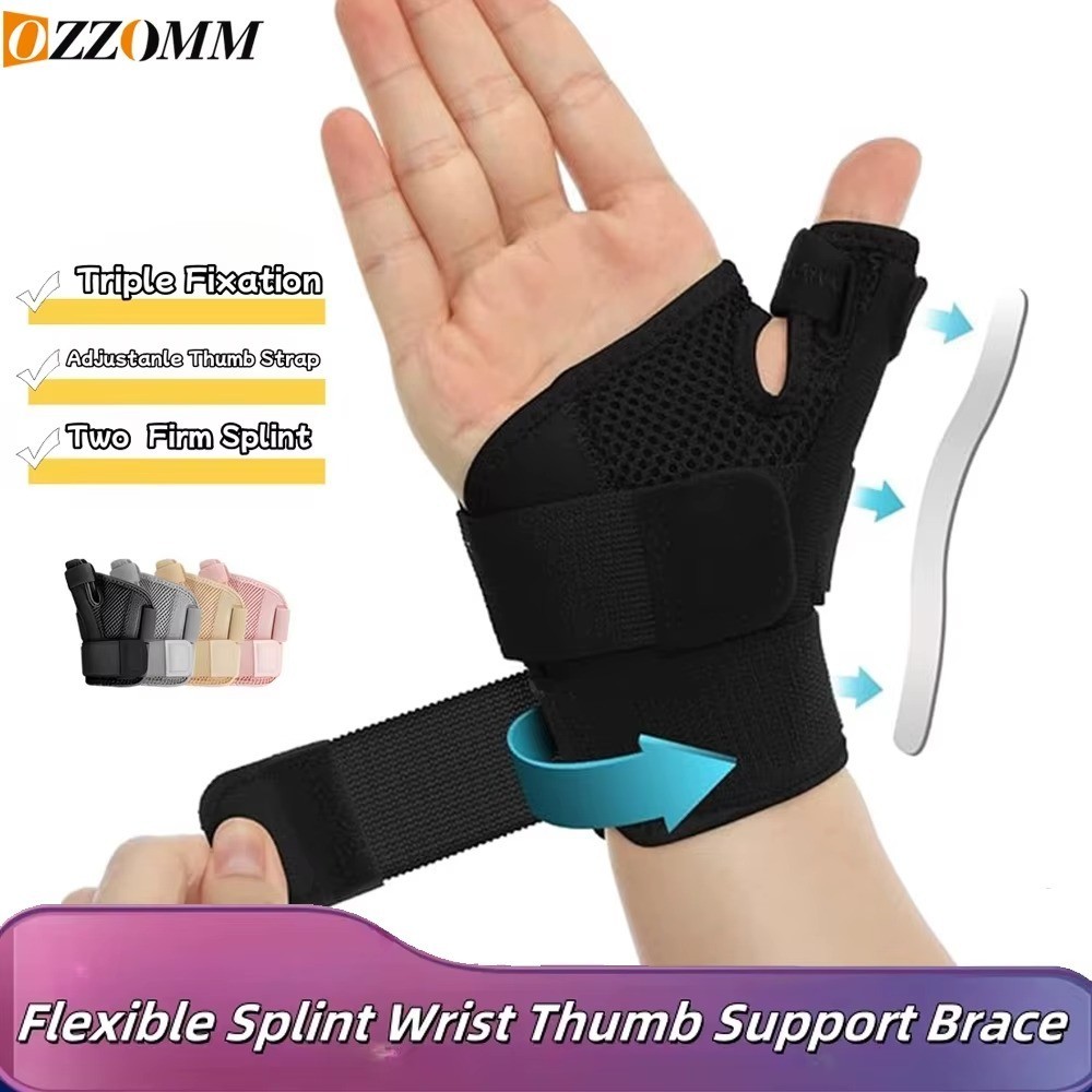 Thumb Wrist Support Brace Carpal Tunnel Sprain Splint Arthritis Left Right Black