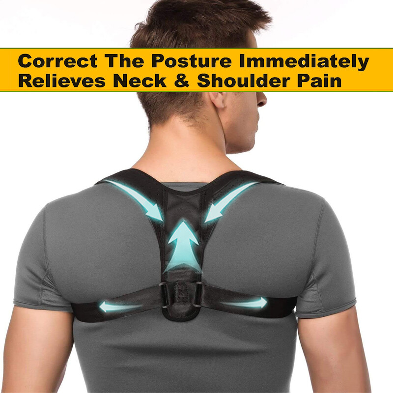 Upper Posture Corrector Back Brace Spine Support Shoulder Clavicle Strap Vest US