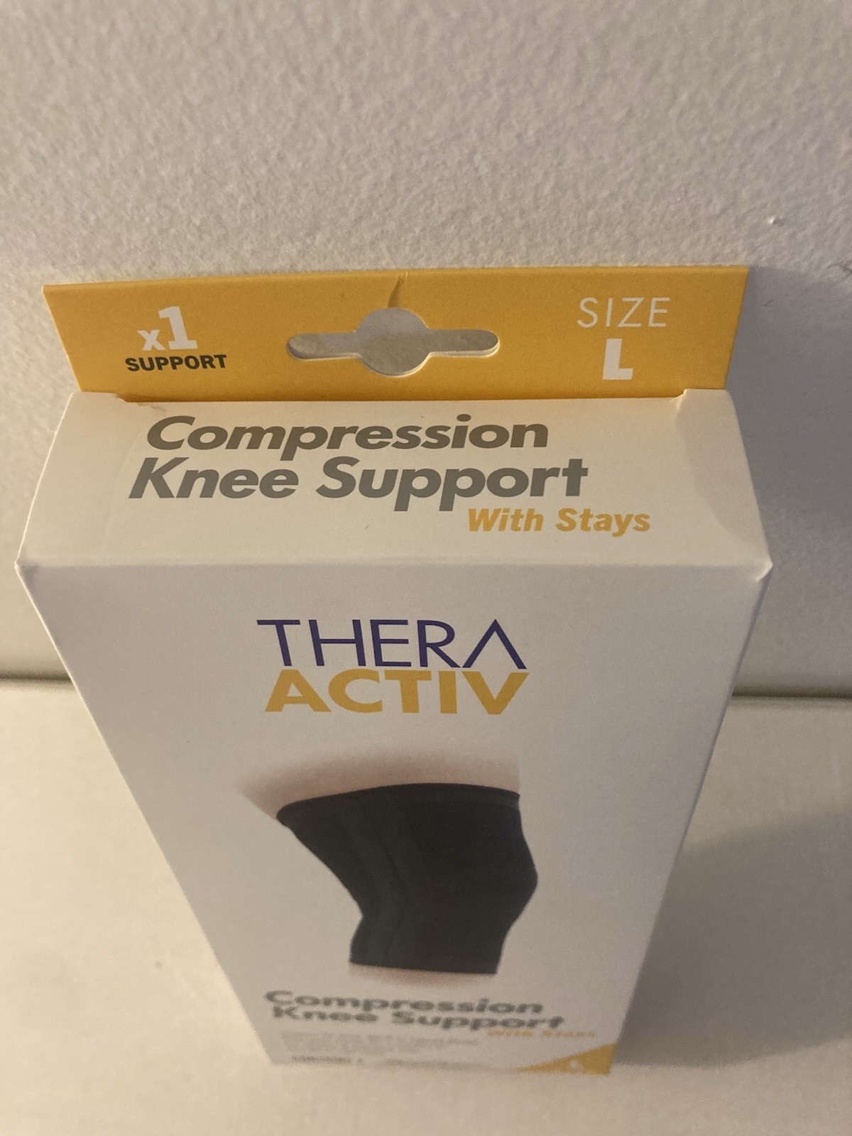 Thera Activ Compression Knee Support With Stays Size Large New