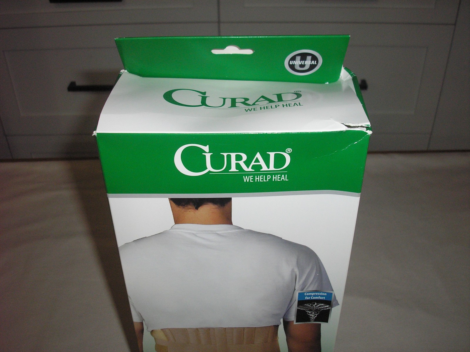 NEW! CURAD UNIVERSAL COMPRESSION FOR COMFORT BACK SUPPORT BELT 33″ – 48″ Waist