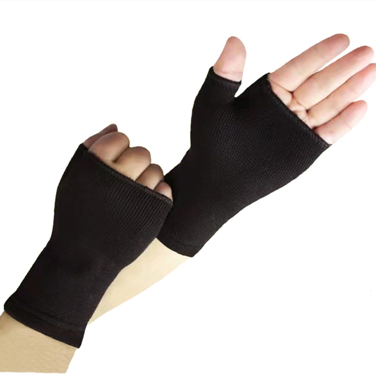 2 Pack Wrist Palm Support Wrist Brace Hand Sleeve Compression Pad for Men Women