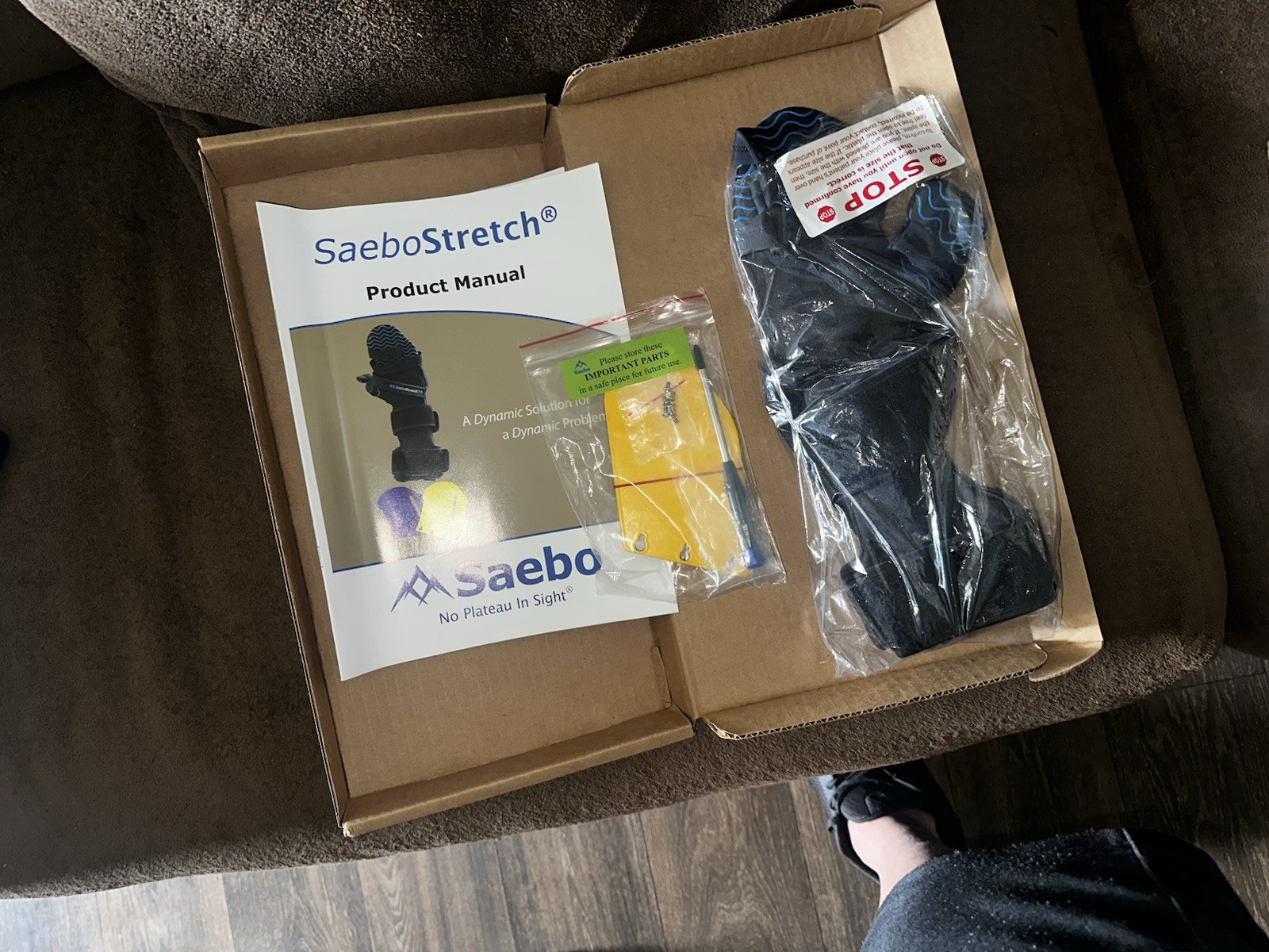 SAEBOSTRETCH DYNAMIC RESTING HAND SPLINT Férula dinámica para mano SaeboStretc
