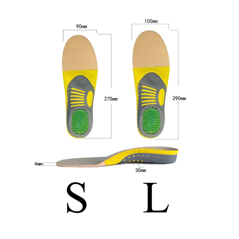 1 pair of thickened comfortable massage insoles, unisex cushioning insoles