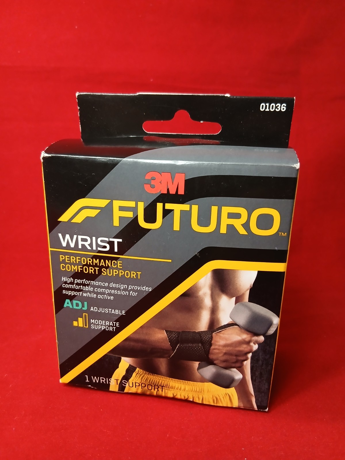 FUTURO 01036 Precision Fit Wrist Moderate Support Adjust To Fit Odor Resistant