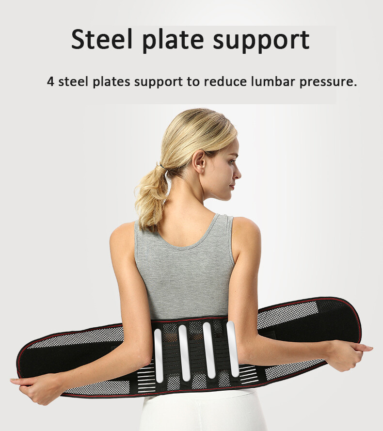 High Quality Adjustable Back waist Support lumbar belt for back pain relief