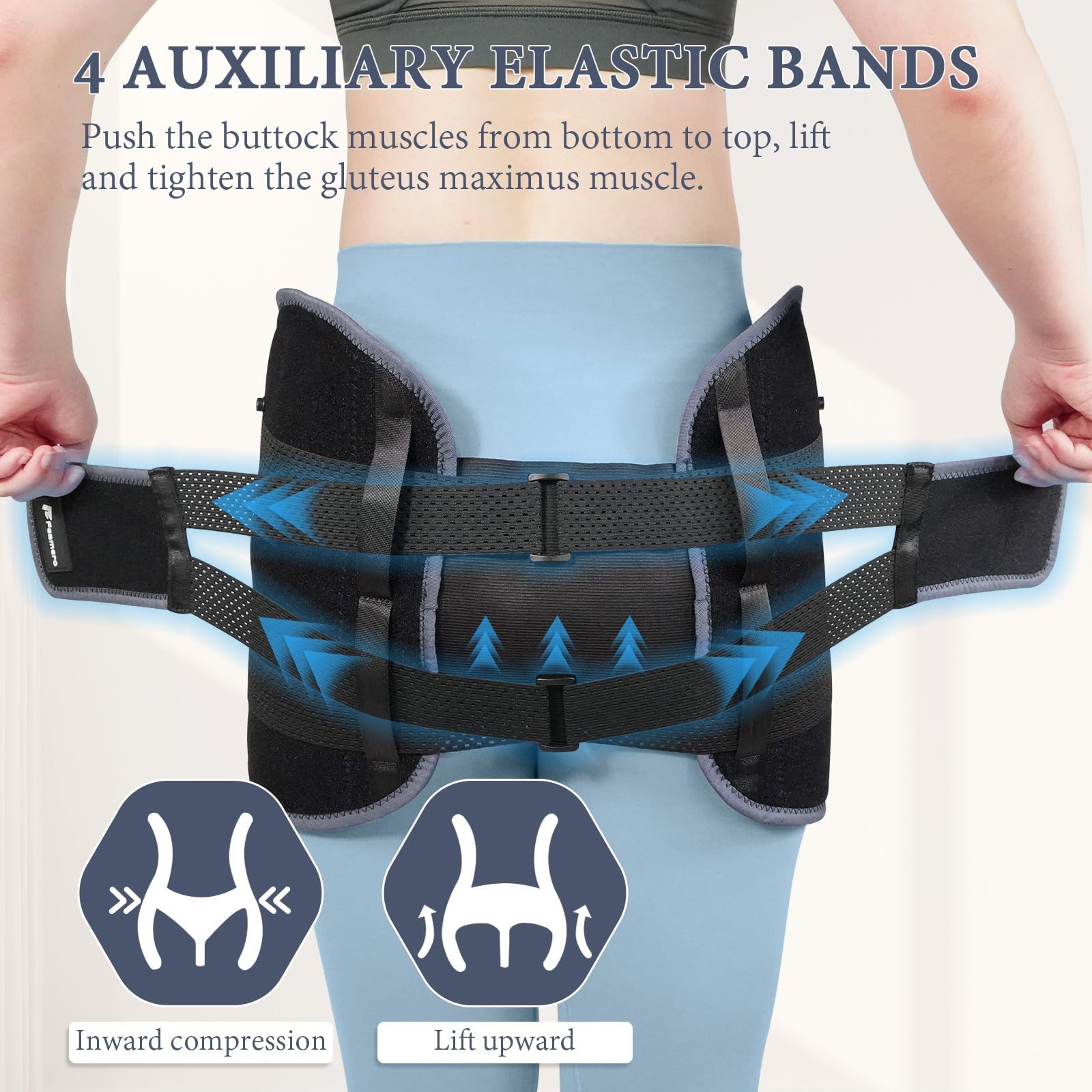 Feamero Inflatable Pelvic Support Belt for Women and Men, Adjustable Pressure…