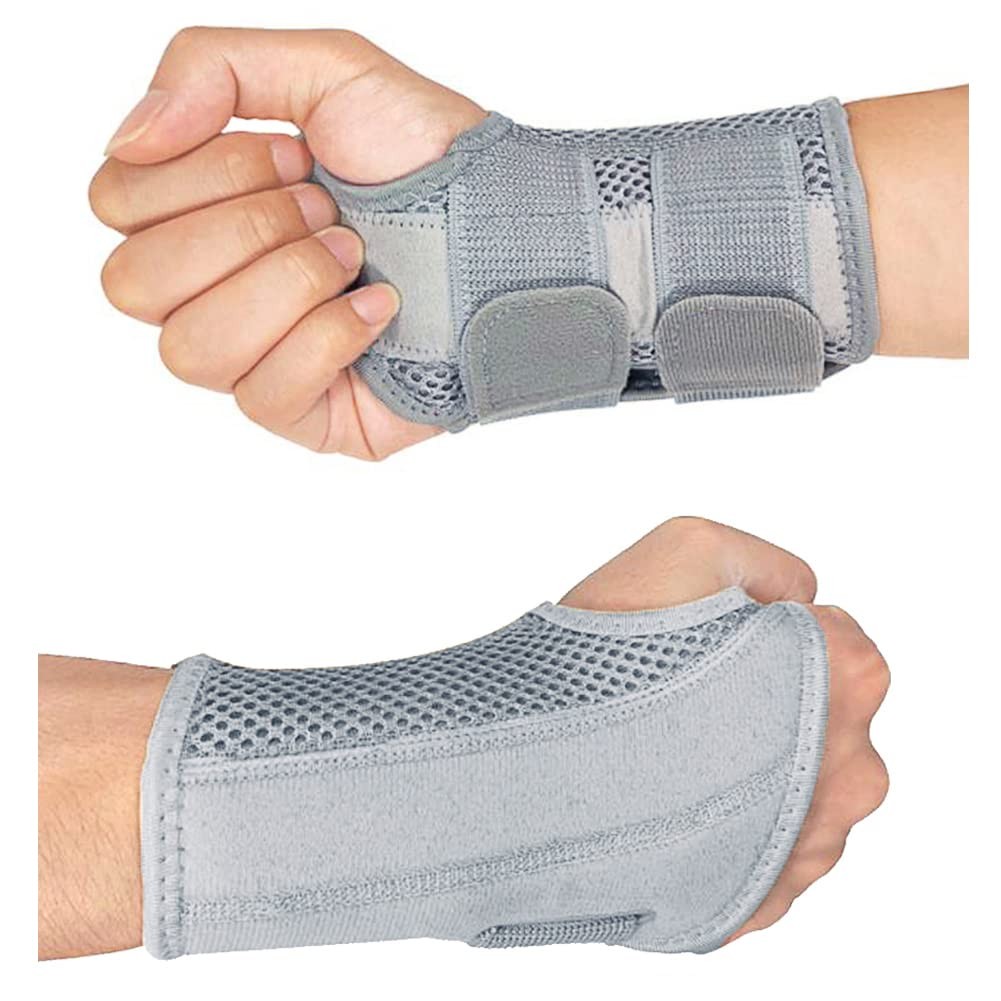 HYCOPROT Wrist Brace Night Wrist Sleep Support Splint Compression Sleeve Adjusta