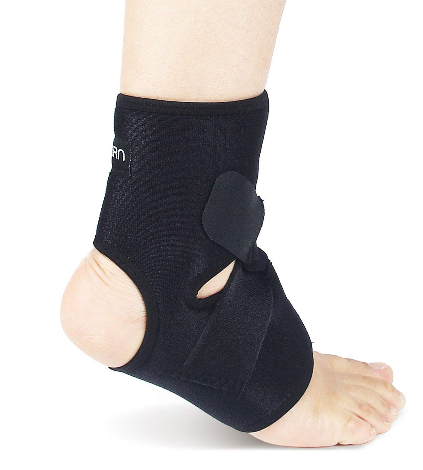 Ankle Brace for Achilles Tendonitis and Plantar Fasciitis, Medium, Black