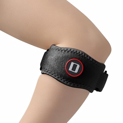 Tennis Elbow Brace for Women & Men, Adjustable Golfer Elbow Pack of 1 Black
