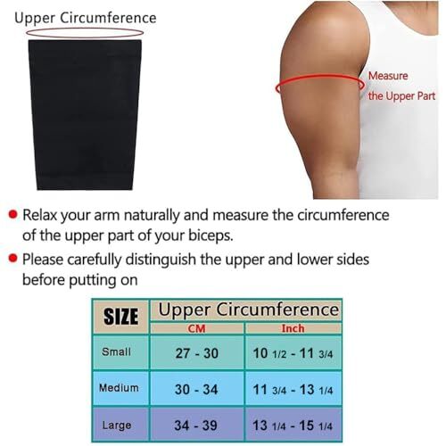 Bicep/Tricep Compression Brace Upper Arm Sleeve Support for Workout Cycling