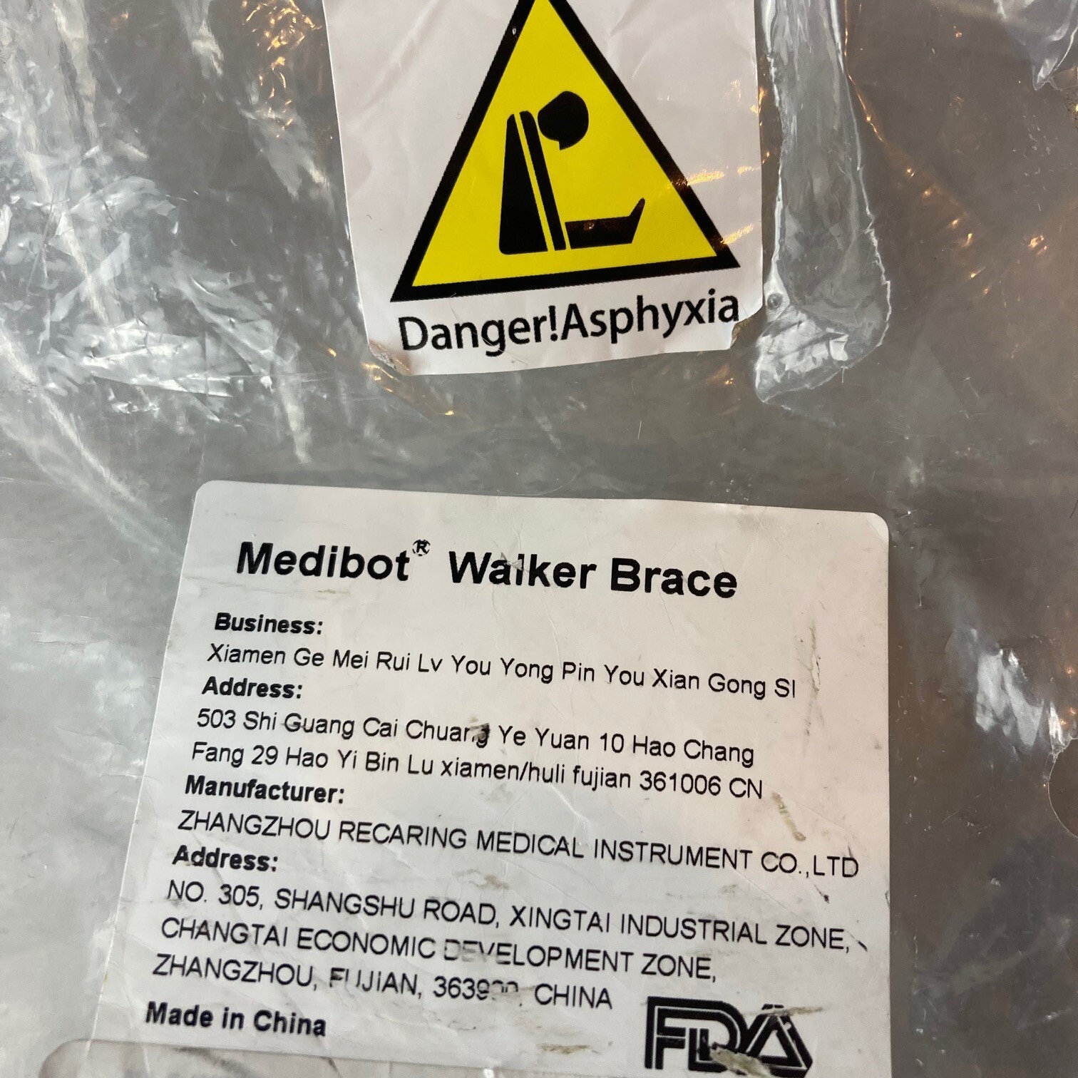 Medibot Short Pneumatic Walker Fracture Boot, Fits Left or Right, Size Small