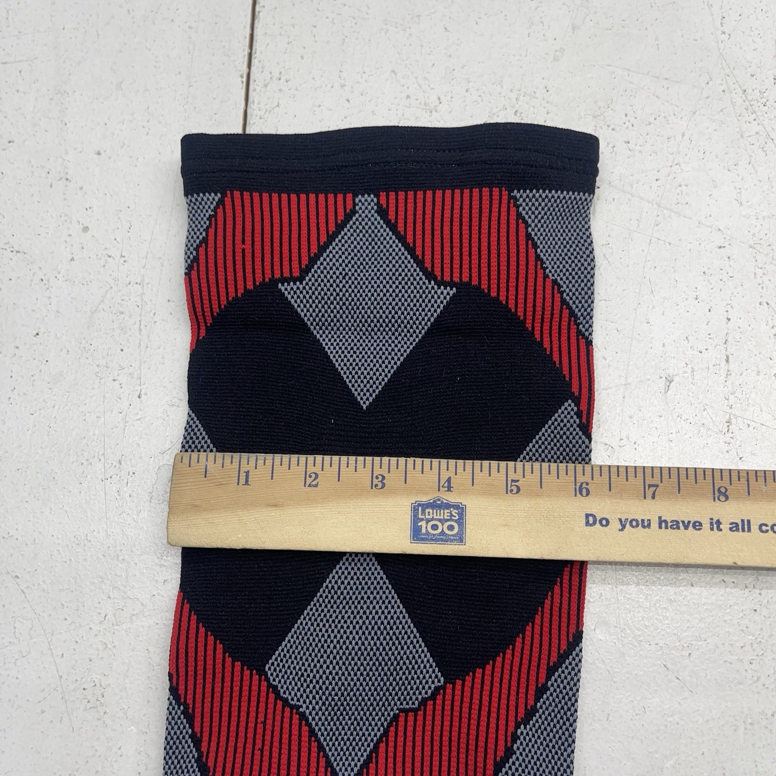 Vissco Black Red Grey 1 Piece Knee Brace Sleeve Unisex Adults Size XL New