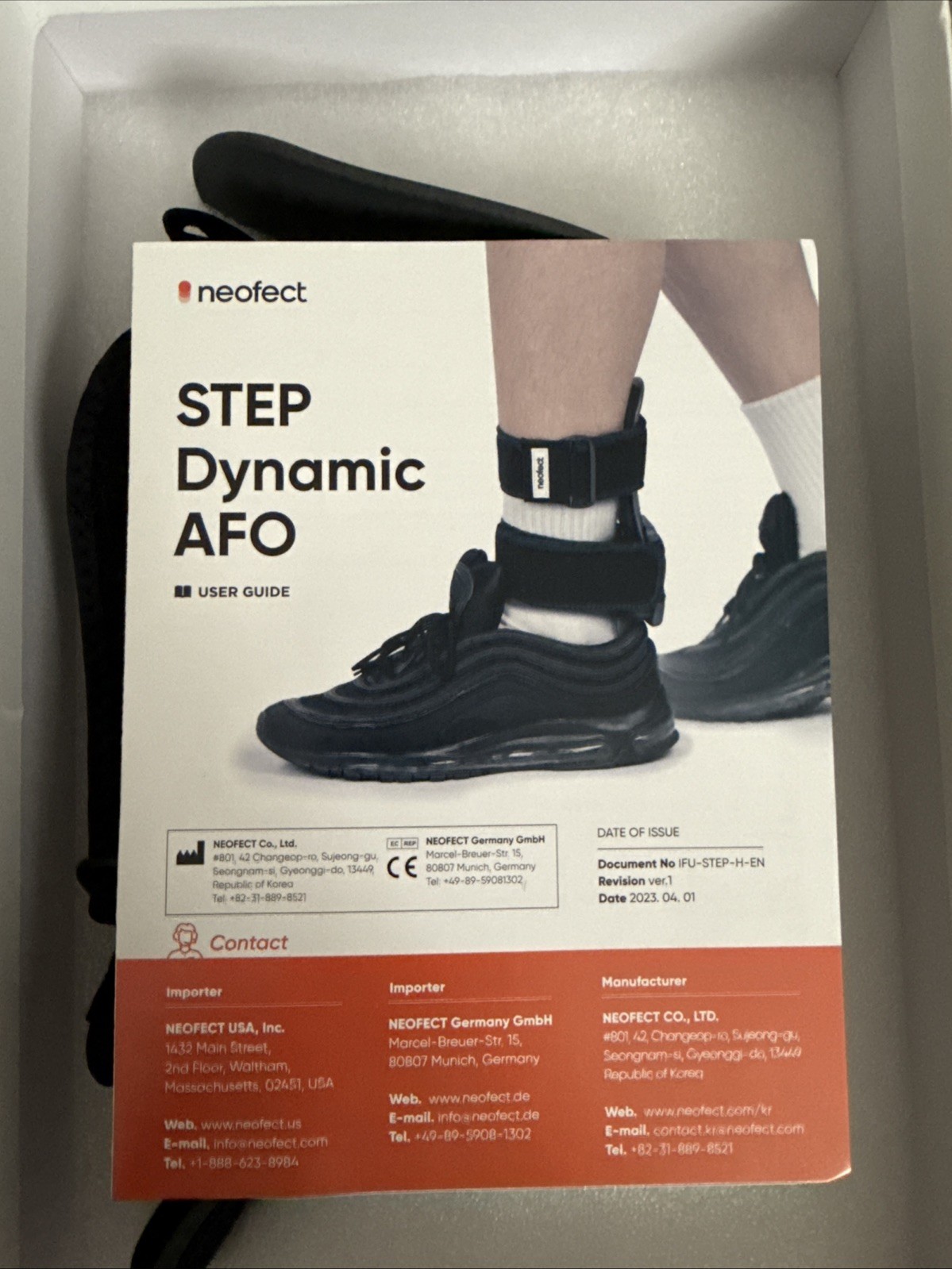 Neofect STEP Small RIGHT AFO Foot Drop Brace – Drop Foot Brace For Walking – NEW