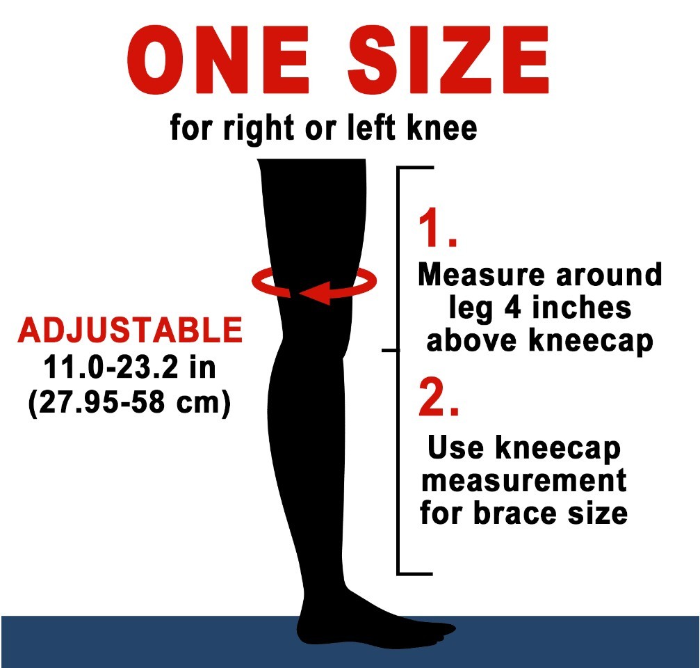 Hinged Knee Brace Side Stabilizers Adjustable Miniscus Tear ACL MCL Pain Relief