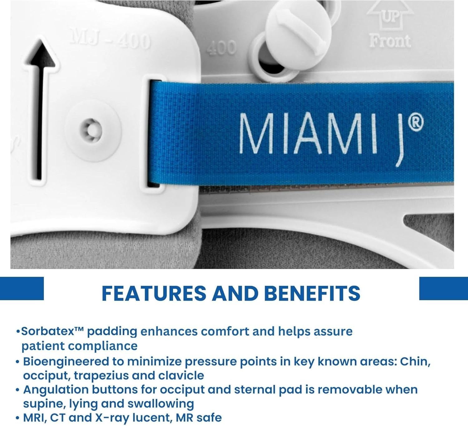 Neck Brace: Miami J Cervical Collar, Pain Relief, Spine Support, MJ-400