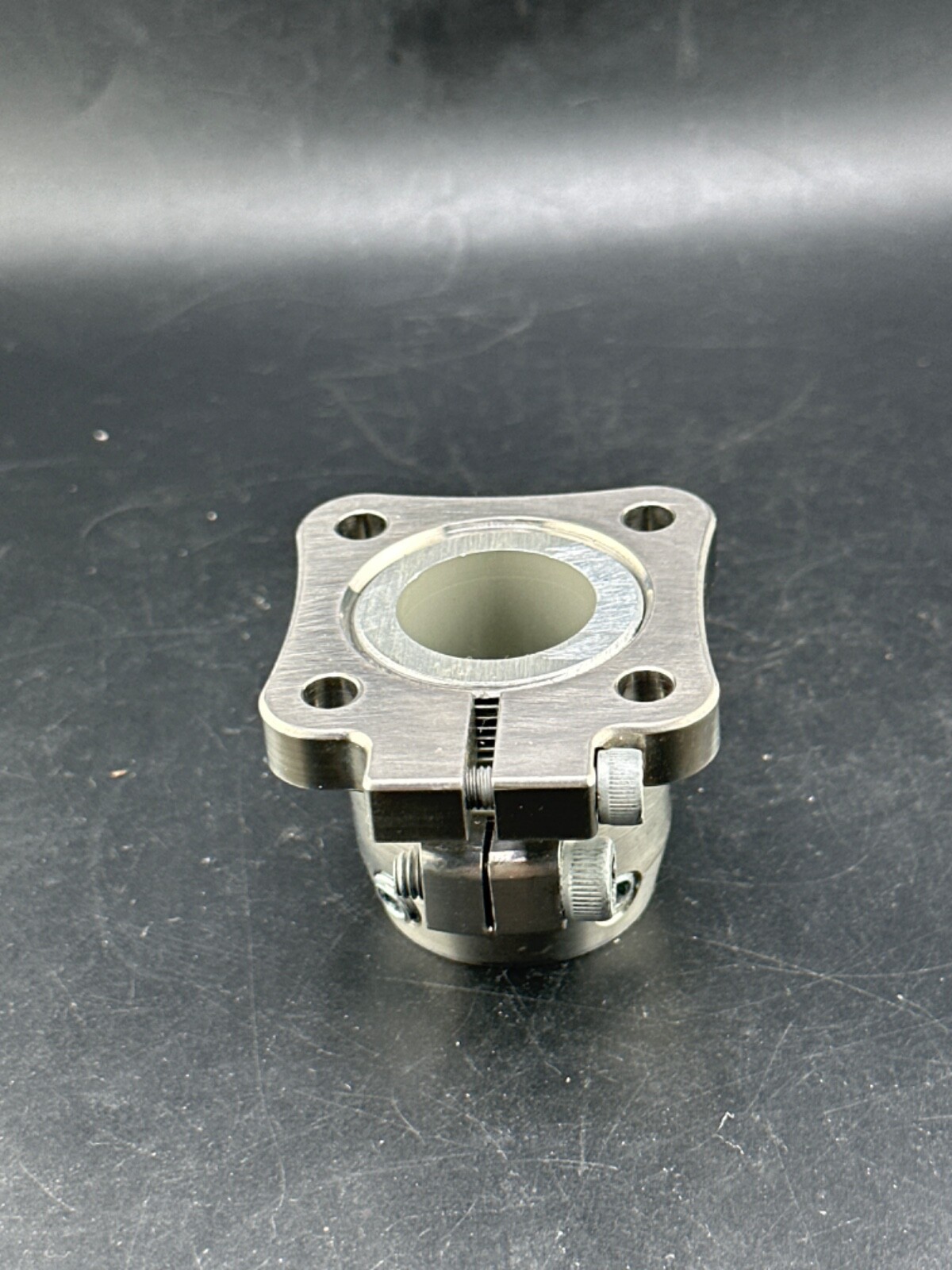 Prosthetic component adapter part. Female receiver w/rotator. 3 parts