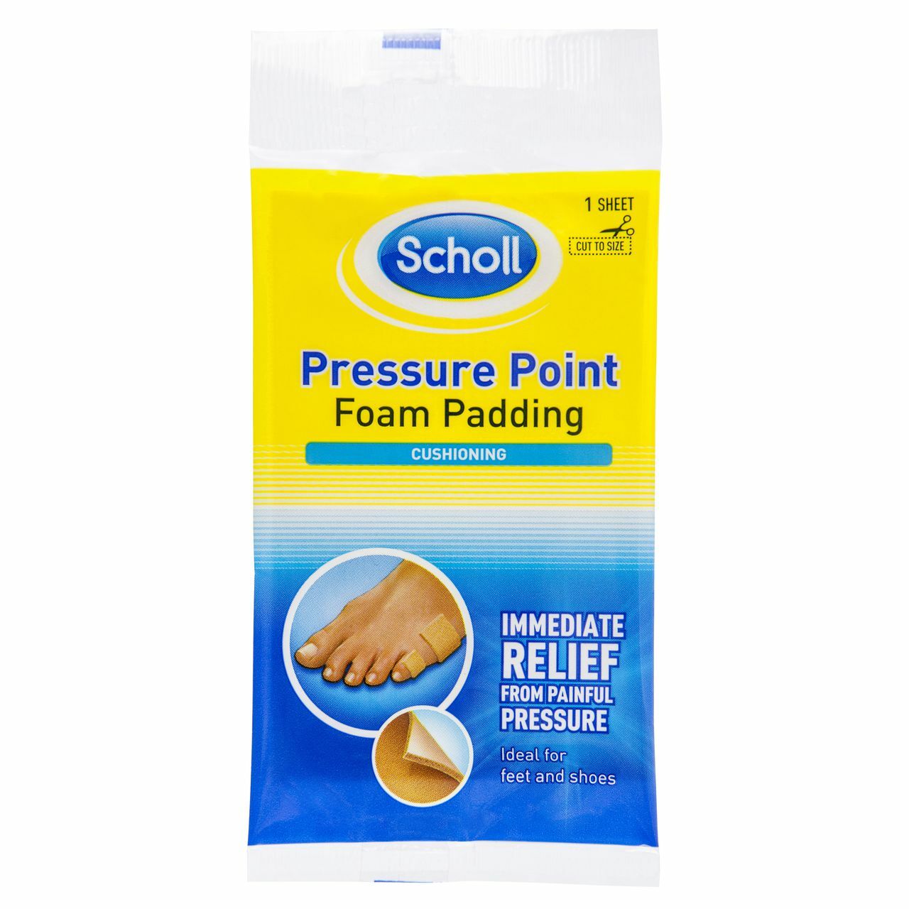 Scholl Pressure Point Foam Padding Immediate Pain Relief Shoe Cushioning