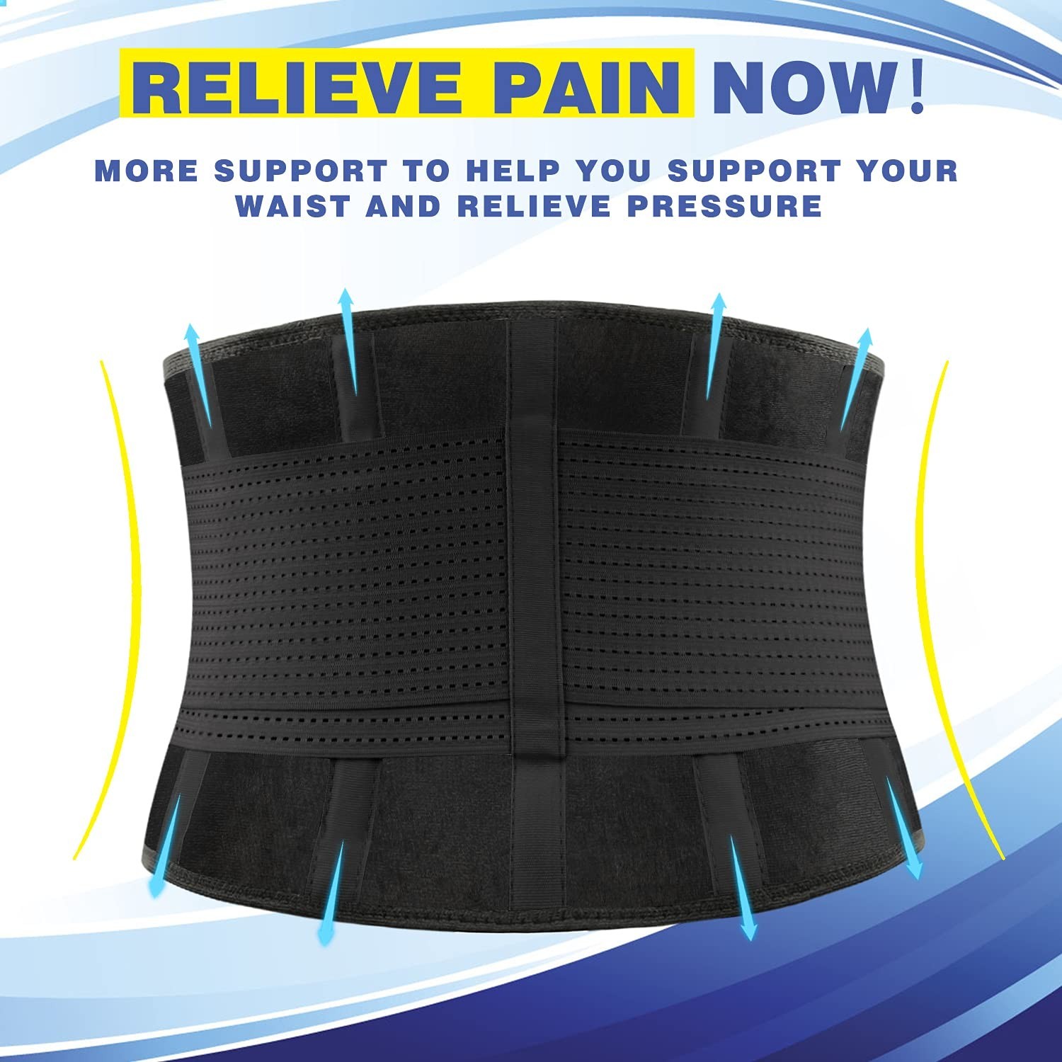 Back Brace for Lower Back Pain – Lumbar Support Belt for Women & Men – Relief…