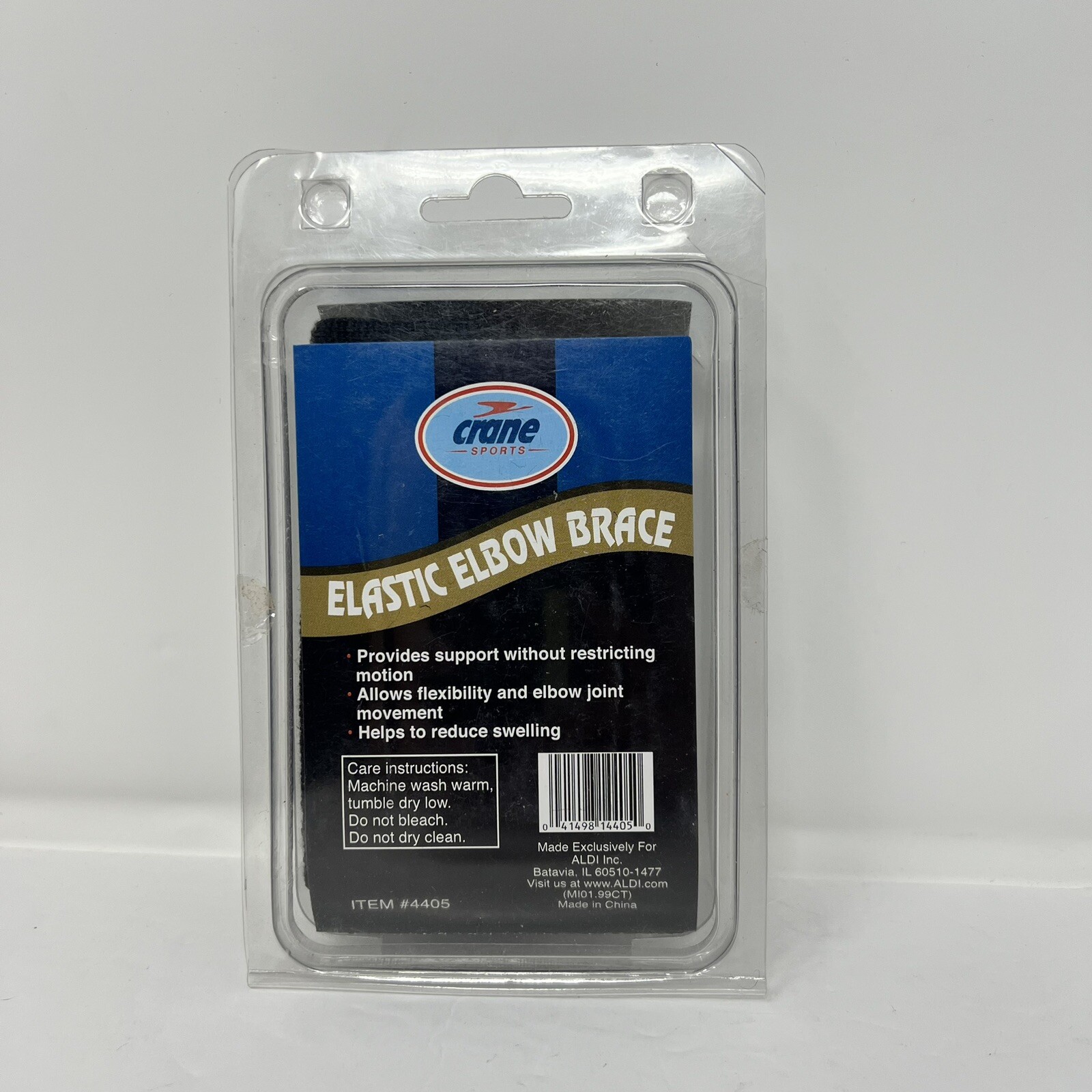 Crane Sports Elastic Elbow Support Brace Black Medium 10 1/4 – 11 1/2 Brand New