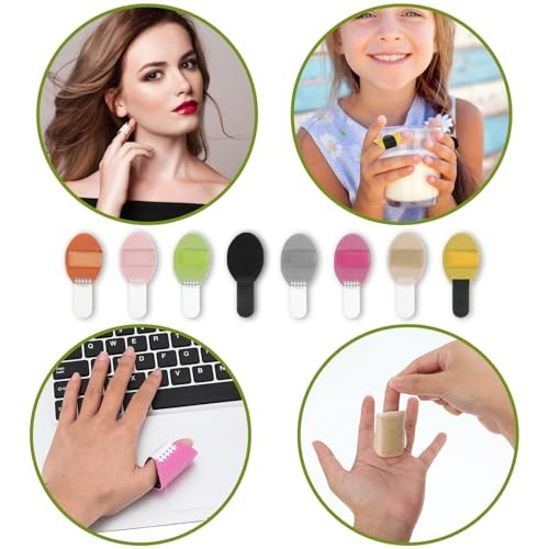 8 Pcs Trigger Finger Splints Single Straps Finger Splint Support Brace Kit