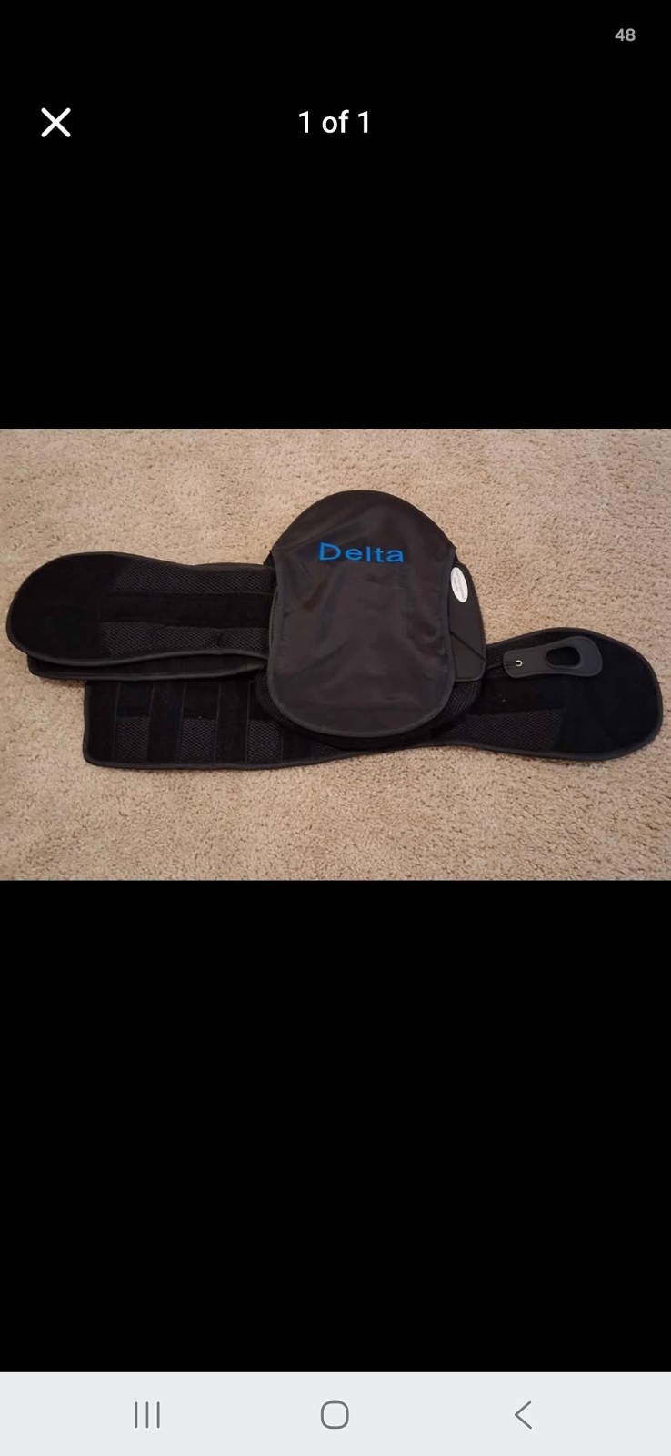 Delta Back Brace Size Small Lumbar Support