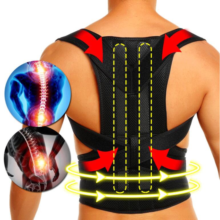 Back Posture Corrector Shoulder Straight Support Brace Belt Therapy Men Women