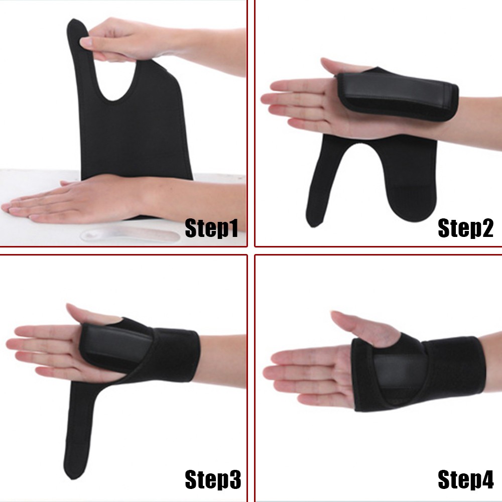 Wrist Wrap Brace Adjustable Hand Support Splint for Sprain Injury Arthritis Pain